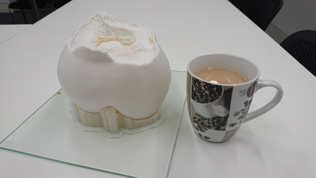 Large 3D printed model tooth