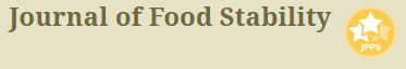 Journal of Food Stability. Circular, yellow sticker with two white stars and one star outline. The sticker also contains the letters JPPS.